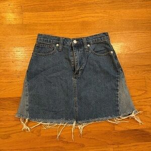 Madewell denim mini skirt 25